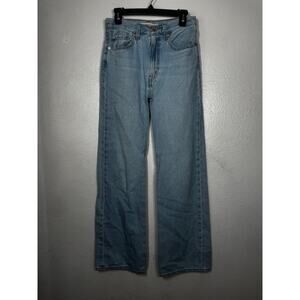 Levi's Light Wash Wide Leg Jeans